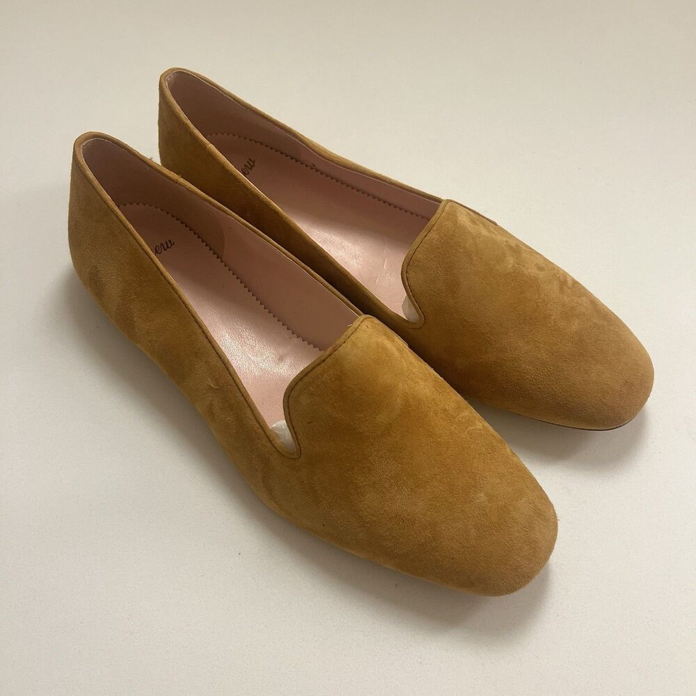 J. Crew Women’s Smoking Slipper Loafer Roasted Cider Gold Mustard Size 7 H5523 - Picture 2 of 12